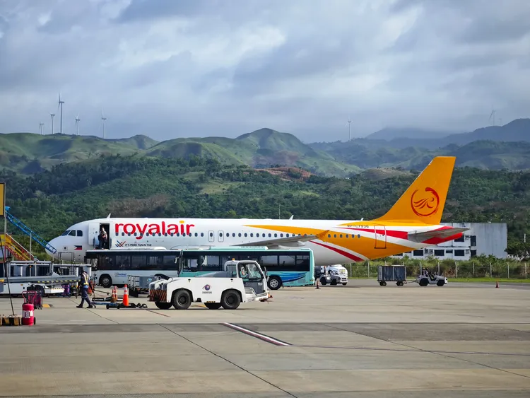 菲律賓皇家航空直飛「台北-長灘島」，一週五班、飛三休一。田欣雲攝