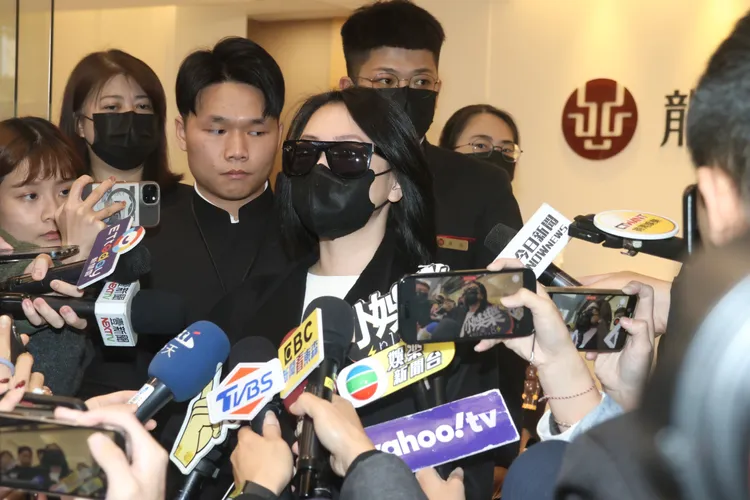 小S接受媒體訪問，現身致意。彭欣偉攝