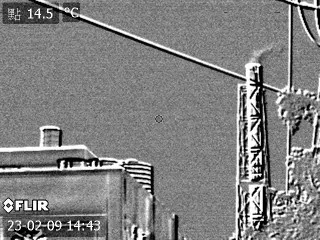 環保機關採用科技儀器，掌握空污異常排放熱點。環管署提供