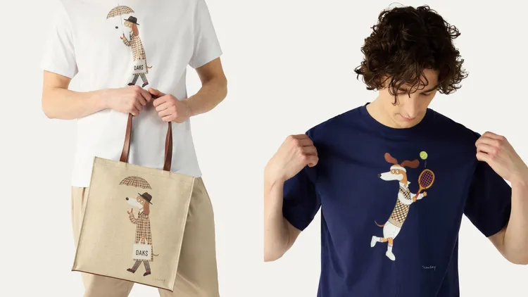 DAKS與華裔插畫家Slowboy合作系列。翻攝dakslondon IG