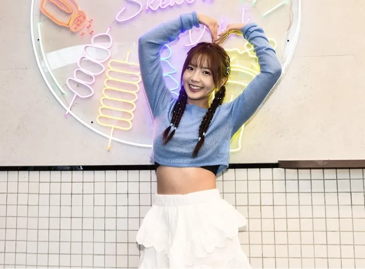 笑笑身材火辣，今天出席活動。焦糖楓提供