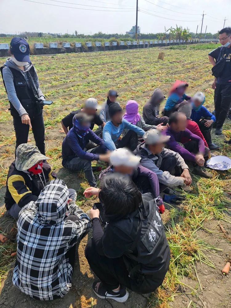 15人被依法解送收容，等待遣返。專勤隊提供