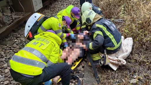 台鐵中壢段男子遭高壓電電擊 全身40%燒燙傷送醫