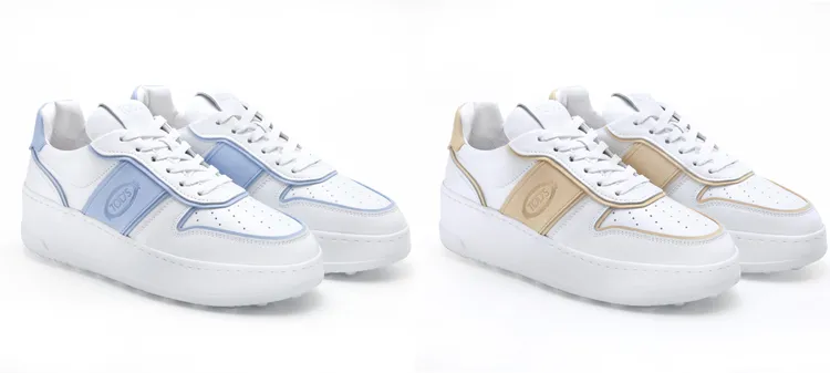 台灣限定色皮革休閒鞋，各2萬9500元。品牌提供