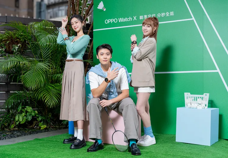 OPPO 推雙頻GPS智慧穿戴錶Watch X，打造城市風格單品。業者提供