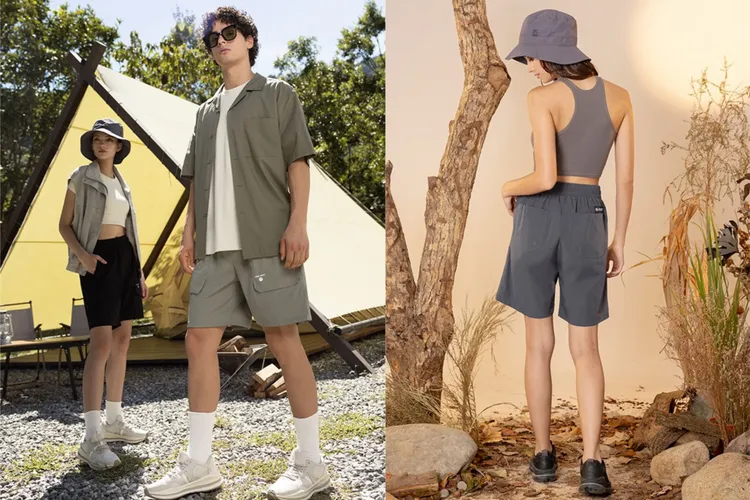 ▲ 工裝短褲男女都適合，高腰版型，女生輕鬆穿出甜酷感。