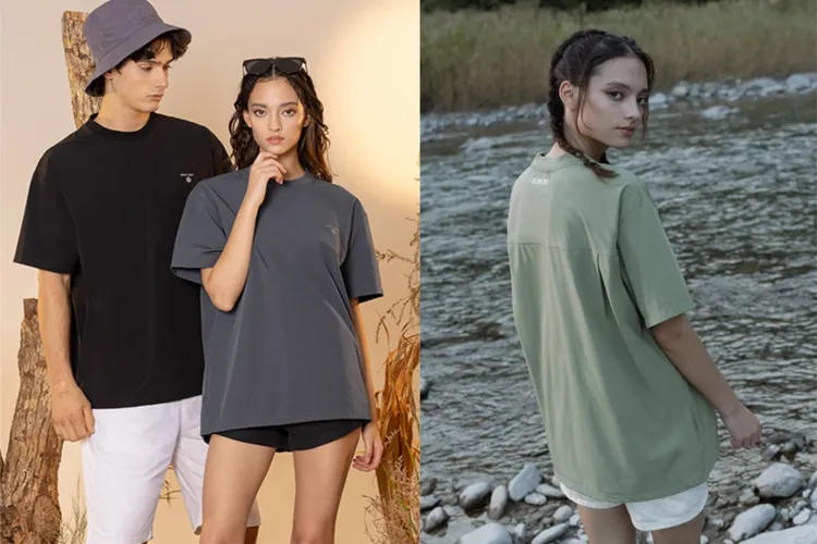 ▲ 潮流感十足的戶外工裝短袖TEE，男女都能穿出獨特風格。