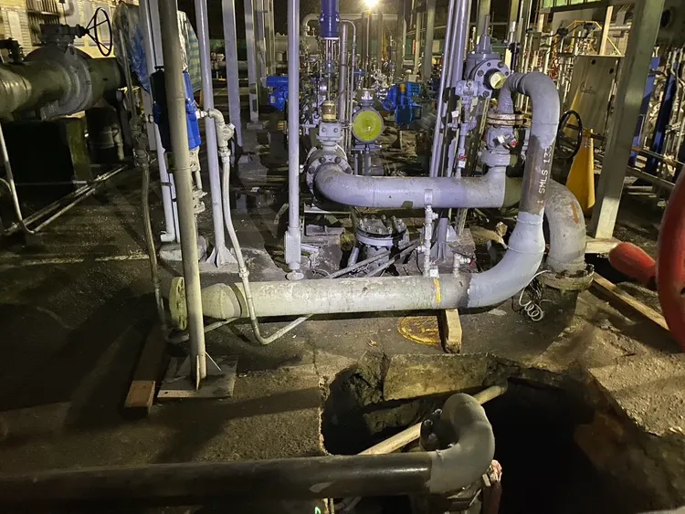 欣湖天然氣公司安康整壓站管線工程。台北市府提供