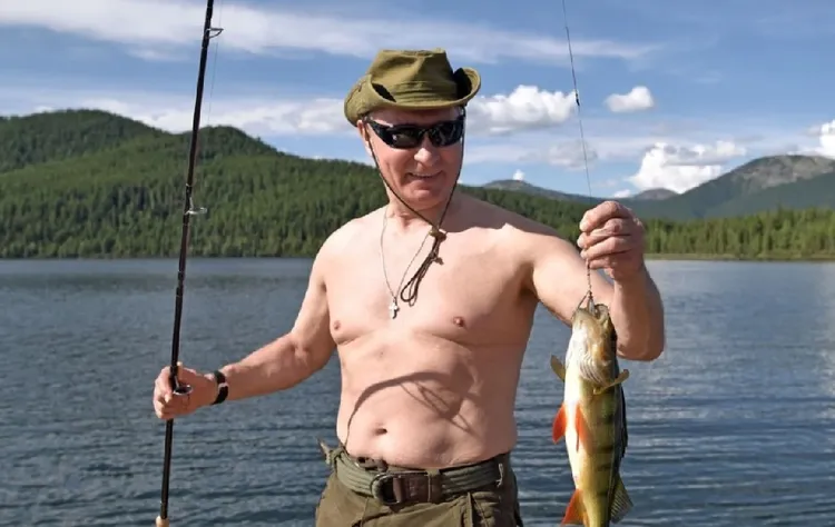 在野外釣魚是俄羅斯人民從總統普丁到一般民眾的休閒嗜好。資料照片