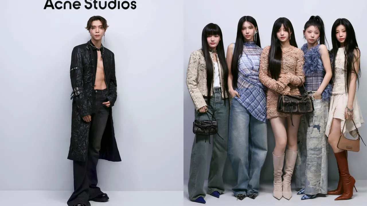 NCT成員Johnny（左）、新生代女團I'LL-IT（右）來到Acne Studios秀場。品牌提供