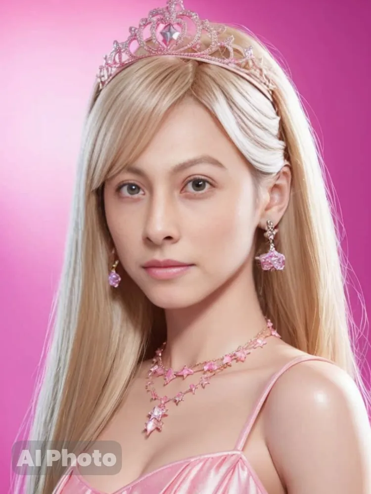 還有網友直接將王子變成芭比，網友說：「芭比娃娃美男子」。翻攝《P圖公社》