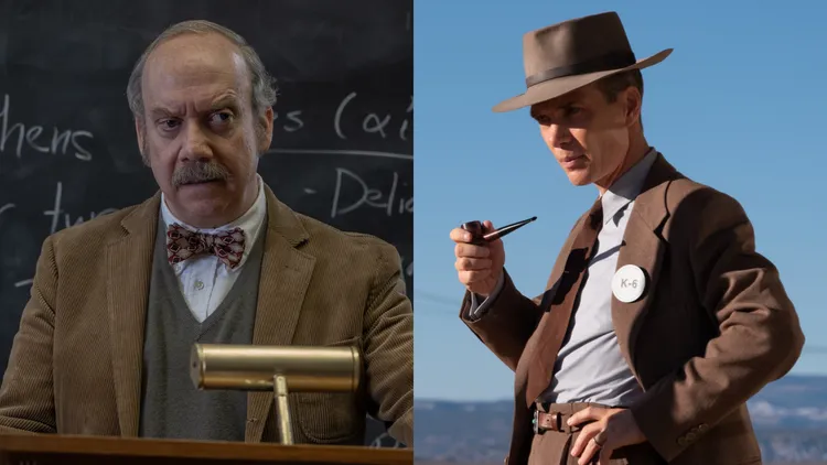 保羅吉馬蒂（左）和席尼墨菲爭影帝。UIP提供