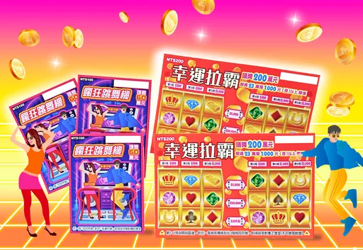 新款刮刮樂「幸運拉霸、瘋狂跳舞機」上市　總獎金逾11.4億元