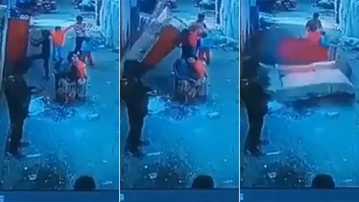 驚悚影片｜7歲童玩老屋「牆壁一拉就崩塌」　砸死自己和阿嬤