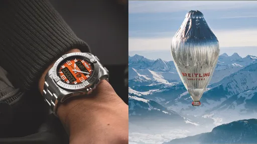 百年靈這款橘錶藏有熱氣球碎片　紀念25年前不間斷環球創舉
