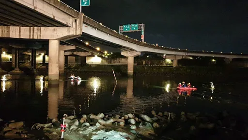 國1北上19K疑車輛墜落高架 傷亡不明!警消全力搜索中
