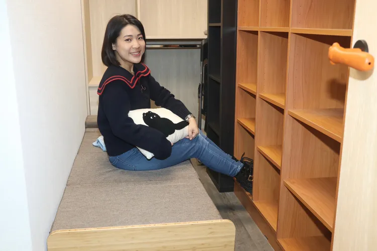 徐巧芯說當立委適應得還不錯，但就是要很早起。彭欣偉攝