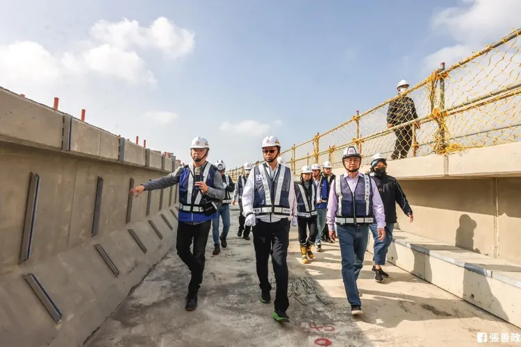 張善政上任一年多積極推動桃園交通建設。桃園市府提供