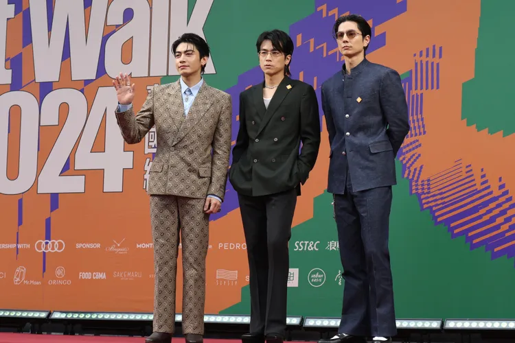 男星宋柏緯（左）。彭欣偉攝