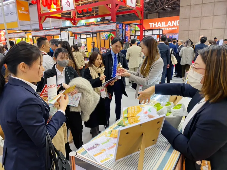 東京國際食品展蜜棗大受歡迎。農業局提供
