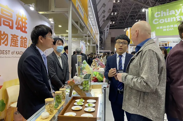 東京國際食品展高雄物產館詢問度高。農業局提供