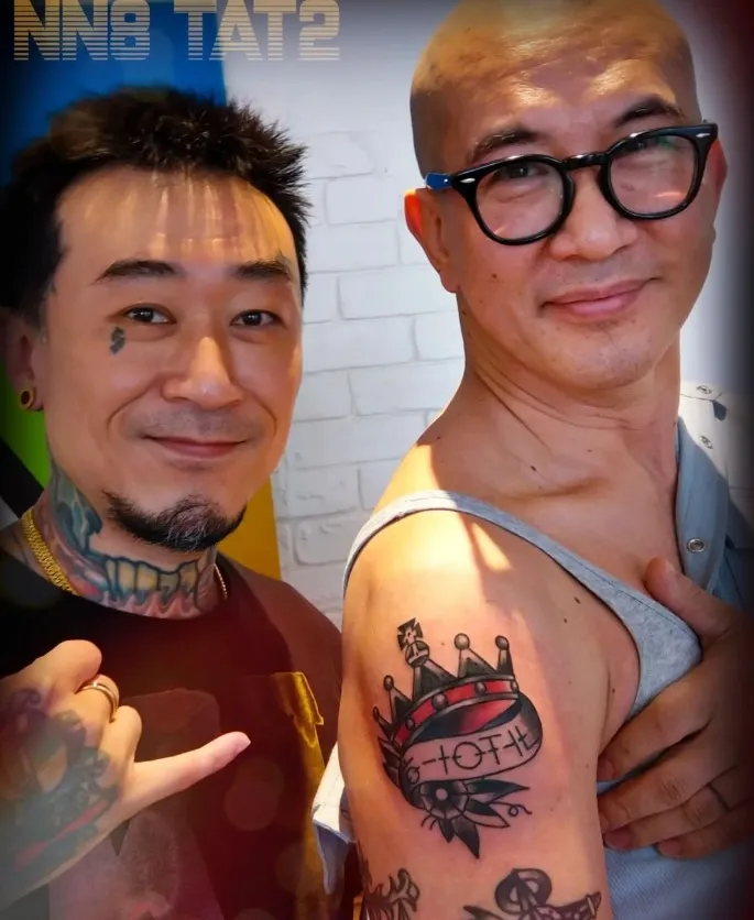 具俊曄身上愛的刺青出自於阿本之手。翻攝benlazo.nn8的IG