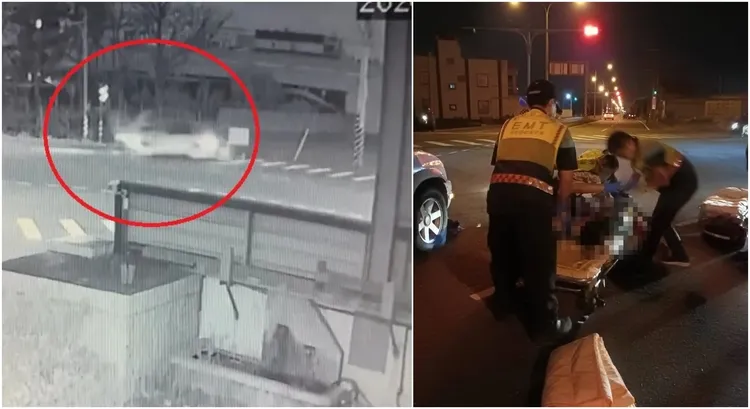 彰化3姊弟在美港公路、建國路口過馬路時，被休旅車高速撞飛。資料照片