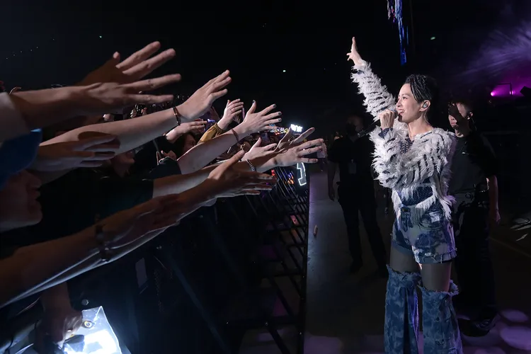 梁詠琪在澳門開唱。小金鹿娛樂提供