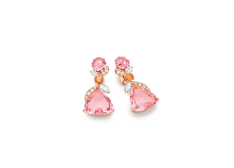 BULGARI頂級彩寶與鑽石耳環。品牌提供