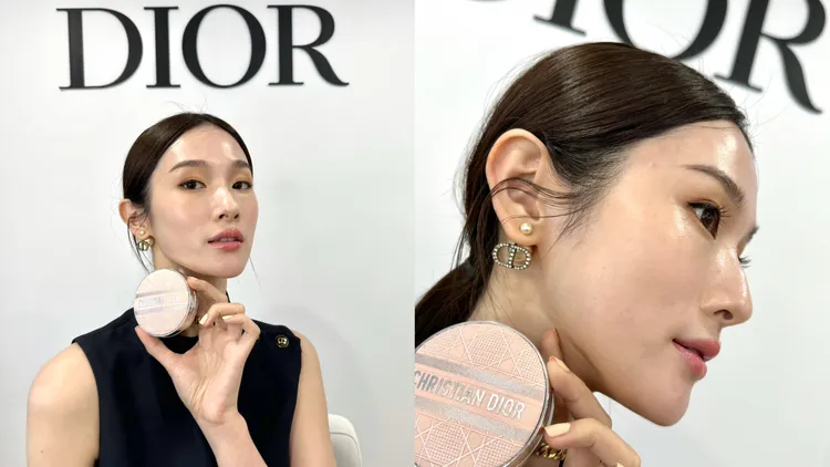 Model示範超完美亮妍氣墊粉色款。張家玲攝