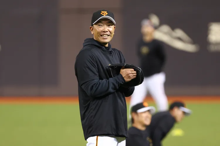 巨人監督阿部慎之助。 中央社
