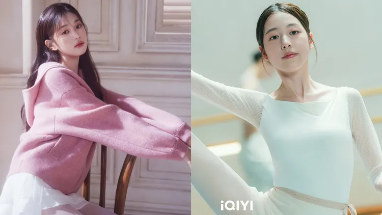 張多雅（右圖）跟隨妹妹張員瑛踏入演藝圈，劇中有芭蕾舞戲分。翻攝張員瑛IG、愛奇藝國際站提供