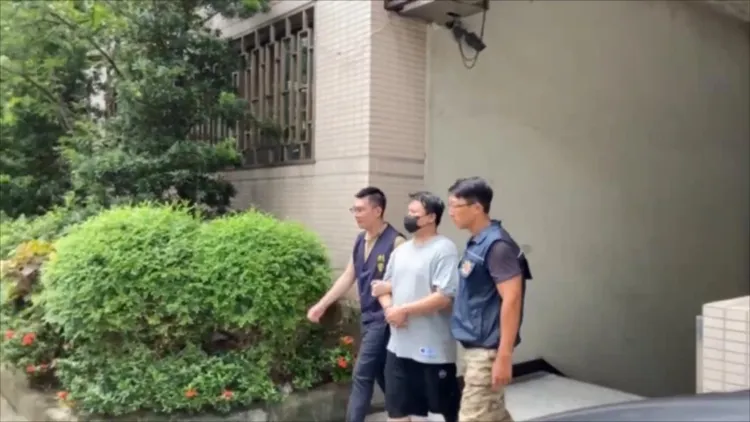 許男遭移送偵辦。翻攝畫面