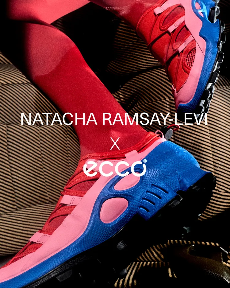 ECCO x NRL BIOM C-TRAIL（泡泡糖粉／櫻桃紅），7980元。品牌提供