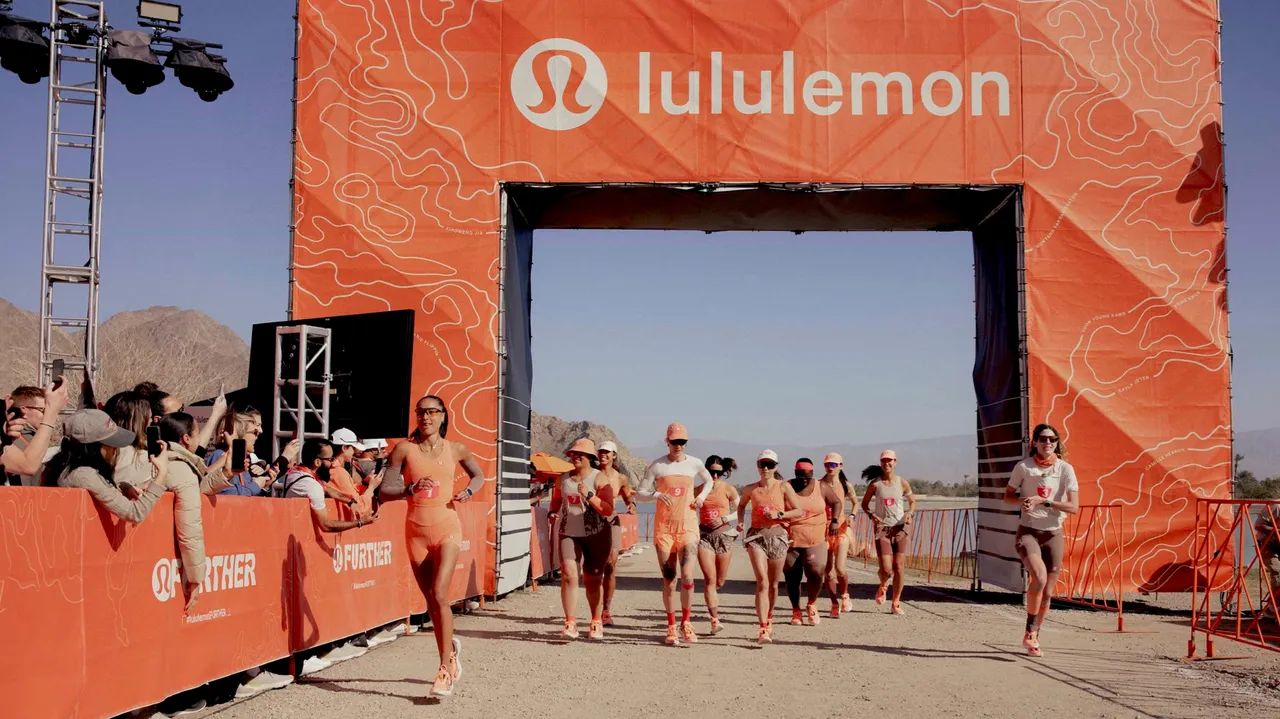lululemon舉行首屆女子超級馬拉松。品牌提供