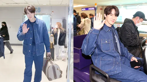 暖男歐爸柳演錫來了! 穿GUCCI丹寧裝抵台預告明天見