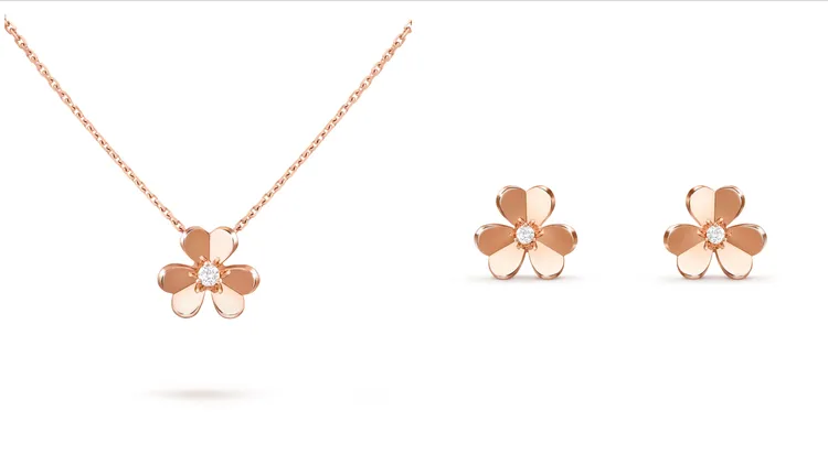 Frivole吊墜小型款（左圖）約11萬6000元、耳環小型款（右圖）約18萬2000元。品牌提供