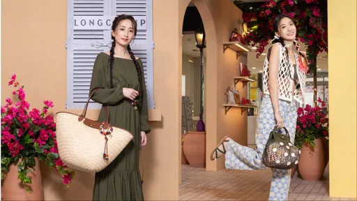 柯佳嬿沒空出國旅遊 先攜陳華來LONGCHAMP快閃店「度假」