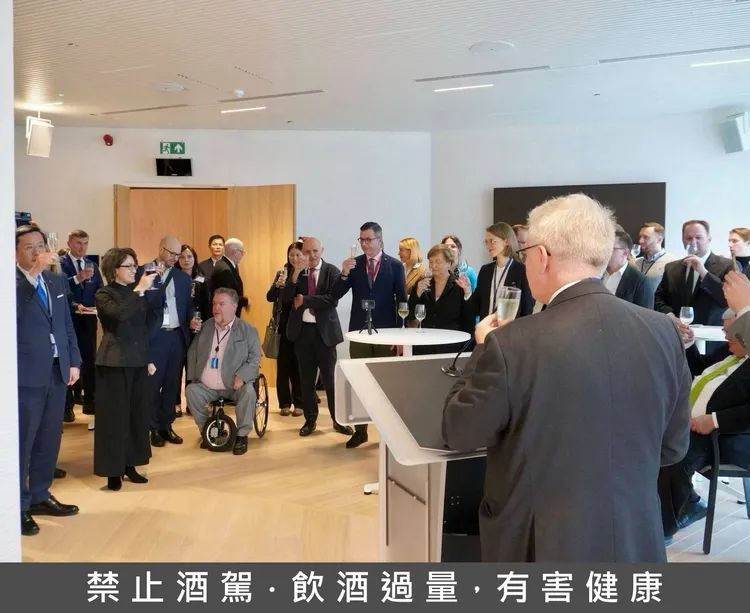 蕭美琴出席歐洲議會友台小組歡迎酒會。外交部提供