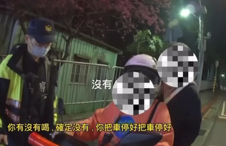 曾女酒駕上路稱沒喝。翻攝畫面