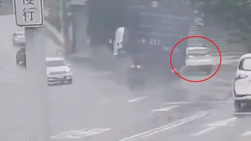 台中聯結車壓垮轎車母子視角曝光!轉彎「幾乎沒減速」 駕駛5萬交保