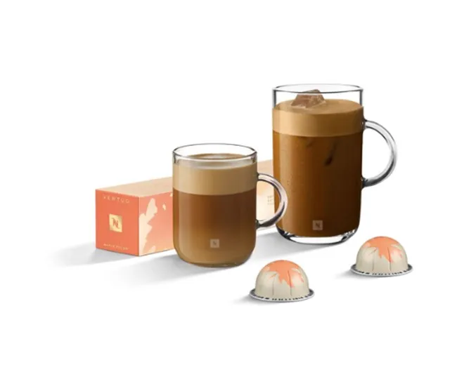 Nespresso限量推出全新楓糖胡桃風味咖啡（建議售價380元，單條十顆裝）。業者提供