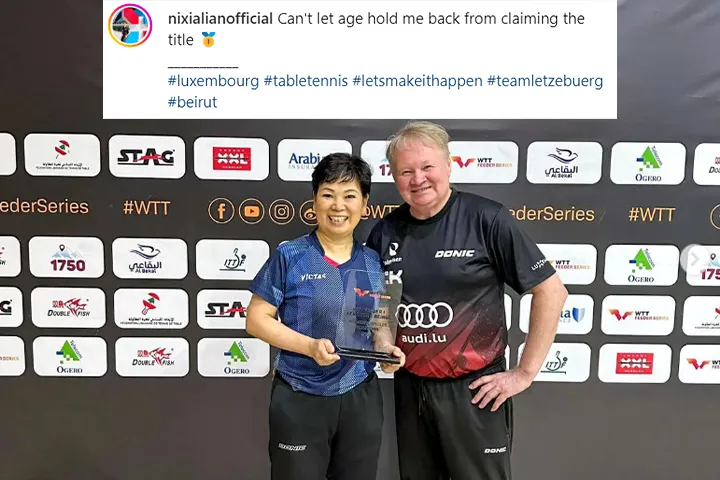 倪夏蓮奪冠後於IG發文。翻攝自倪夏蓮IG