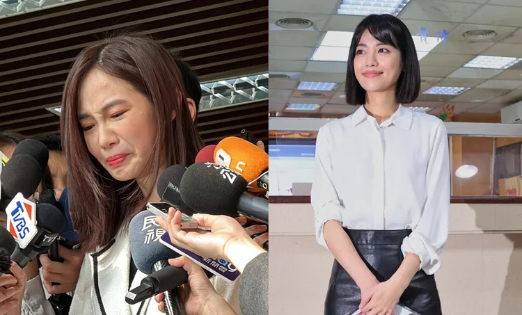 徐千晴(右)曾受訪談楊寶楨(左)請辭落淚一事。資料照片