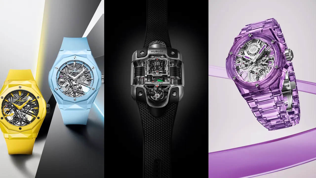 HUBLOT今年在LVMH鐘錶展呈現的新品,即日起至3月10日於HUBLOT台北101專賣店展出,其中以外型驚人的MP-10雙垂直上鍊陀飛輪鈦金腕錶最受關注。品牌提供