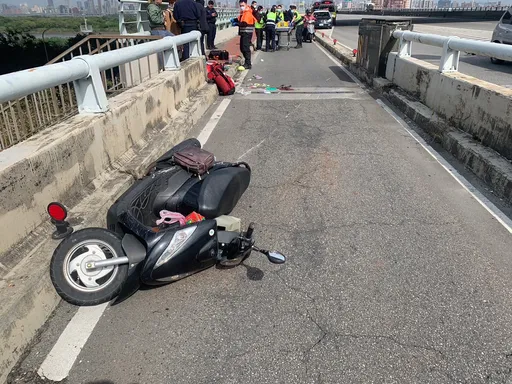 華江橋女騎士自摔頭部重創　送醫搶救1小時不治