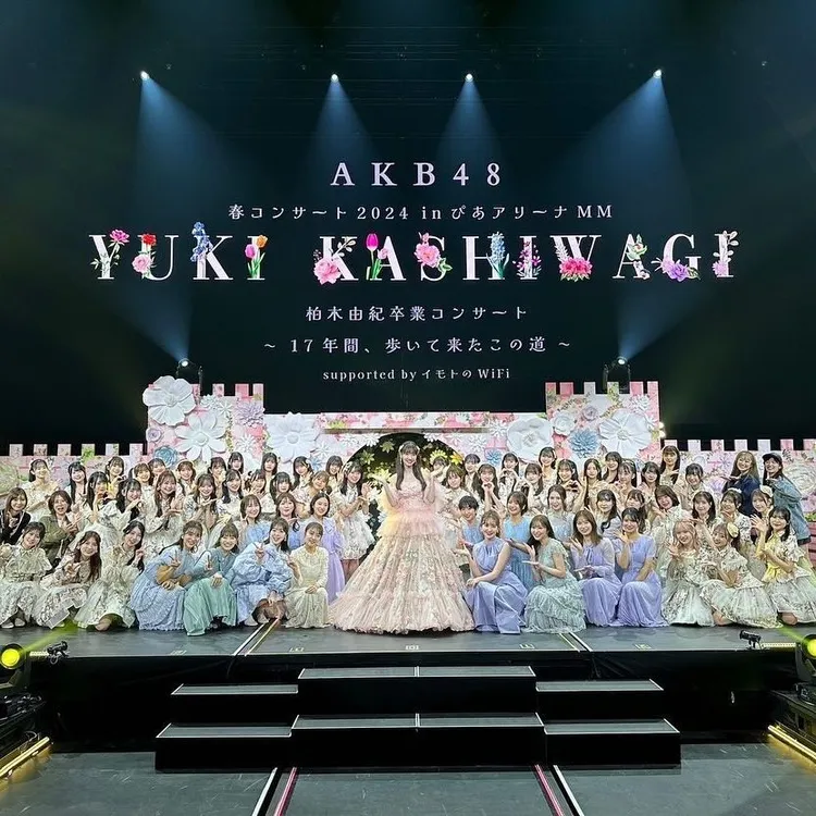 柏木由紀將於下月30日從「AKB48」畢業，昨舉行紀念演唱會。翻攝yukikashiwagi_official IG