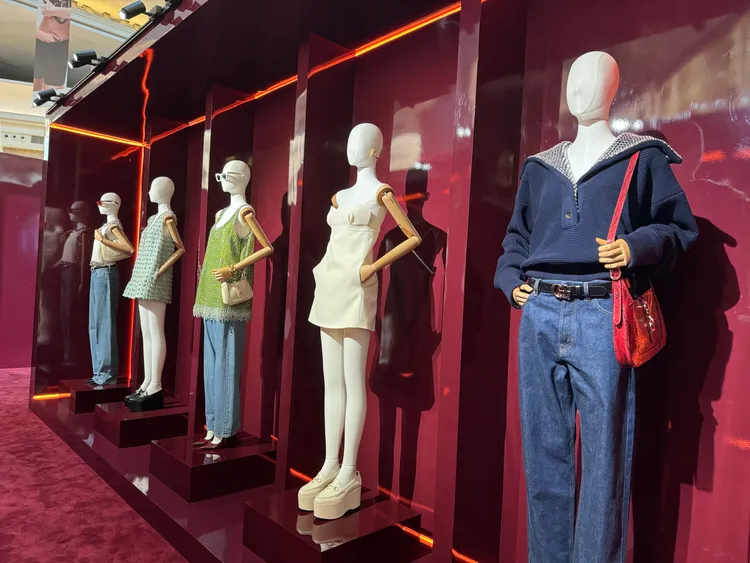 展場中展出有ANCORA春夏女裝。張家玲攝