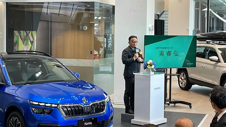台北市內湖舊宗段商圈是台灣汽車市場的超級戰區，因此決定插旗打造Škoda尚鵬內湖旗艦展示暨服務中心。林浩昇攝