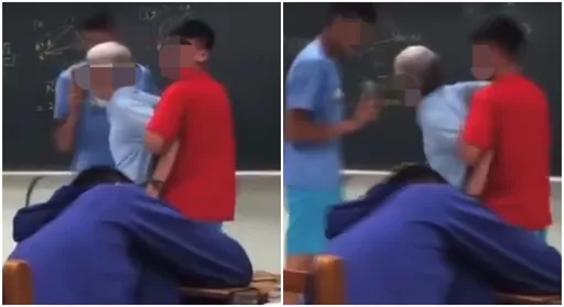 高中生「板擦抹臉」嗆師講話啊　新北教育局：是演戲在玩